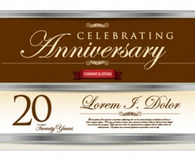 Vector anniversary celebrating cerative design 03