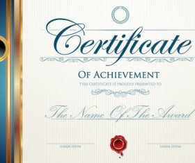 Modern certificate creative design vector set 10
