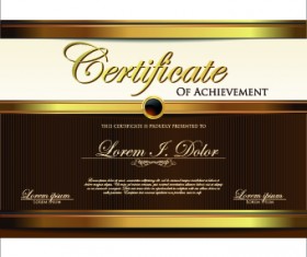 Modern certificate creative design vector set 03