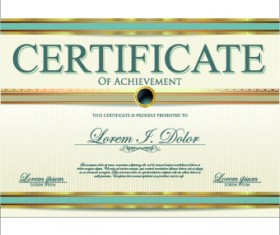 Modern certificate creative design vector set 04