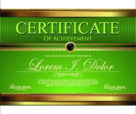 Modern certificate creative design vector set 06