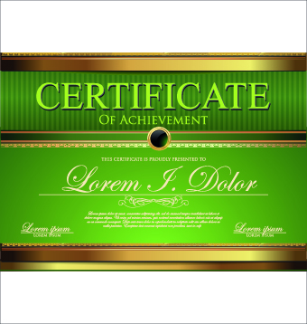 Modern certificate creative design vector set 06
