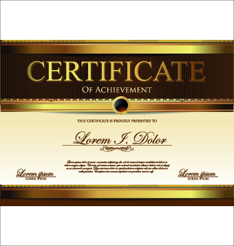 Modern certificate creative design vector set 07