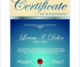 Modern certificate creative design vector set 08
