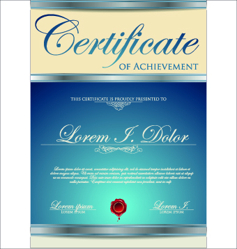 Modern certificate creative design vector set 08