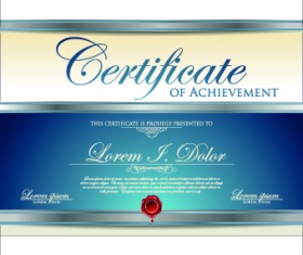 Modern certificate creative design vector set 09