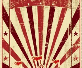 Vintage circus background vector graphic 03