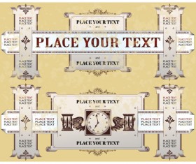 Creative frame ornaments vector background 01