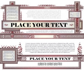 Creative frame ornaments vector background 02