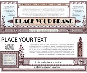 Creative frame ornaments vector background 03