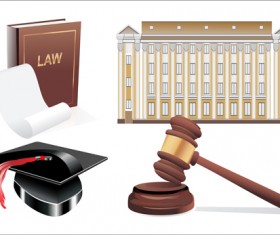Creative law elements vector set 04