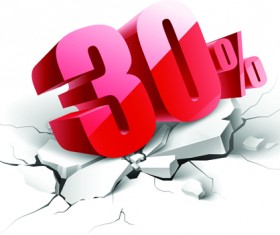 Creative discount percent design vector background 03