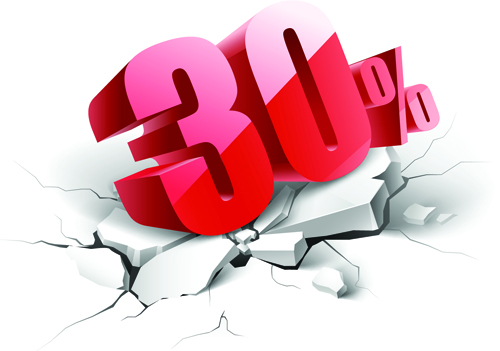 Creative discount percent design vector background 03