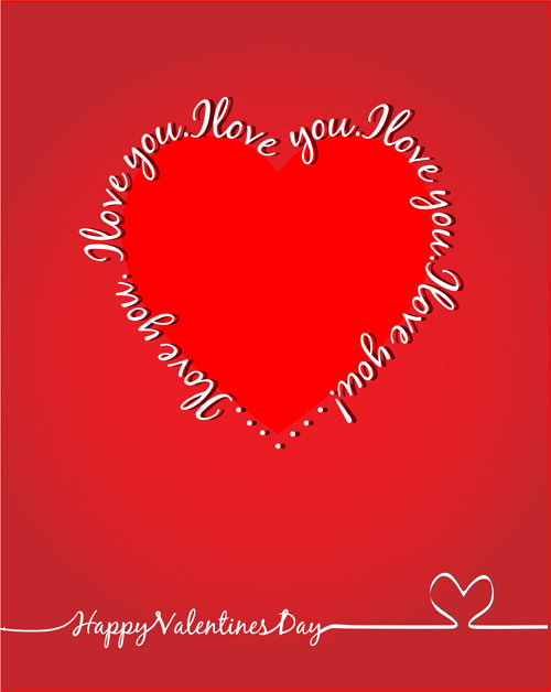 Elegant Valentine background graphic 01 free download