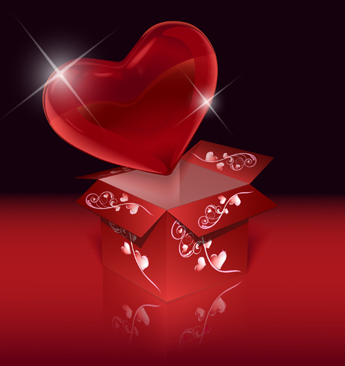 Elegant Valentine background graphic 02