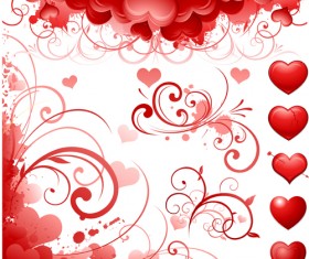 Elegant Valentine background graphic 04