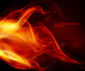 Realistic fiery background illustration vector 01