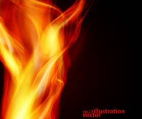 Realistic fiery background illustration vector 02