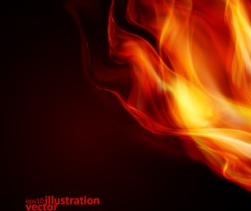 Realistic fiery background illustration vector 03