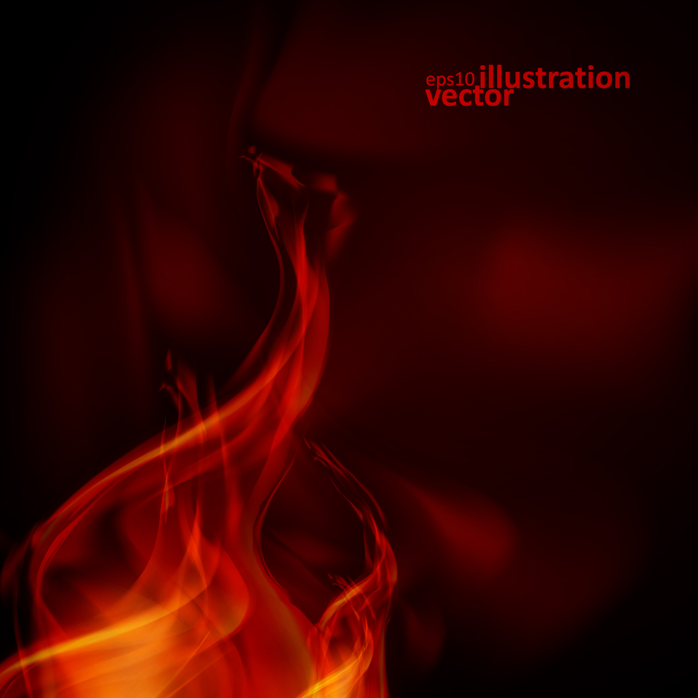 Realistic fiery background illustration vector 04