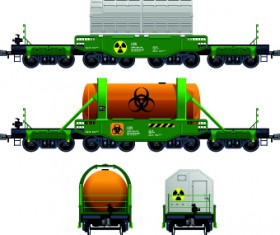 Freight Train transporter vector
