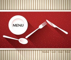 Modern restaurant menu cover design vector 01