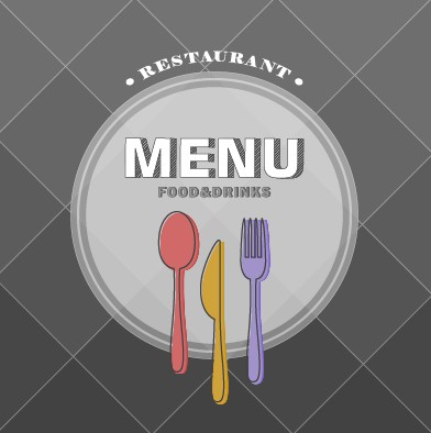 Modern restaurant menu cover design vector 03