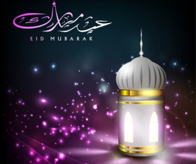 Mosque landscapes design vector set 04