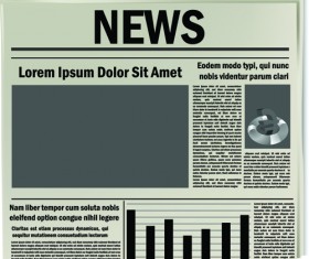 Creative newspaper design elements vector set 03