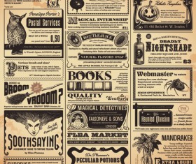 Creative newspaper design elements vector set 05