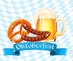 Oktoberfest elements background vectors 01
