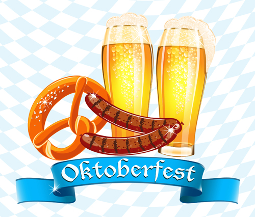 Oktoberfest elements background vectors 03