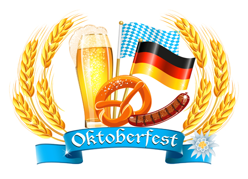 Oktoberfest elements background vectors 04