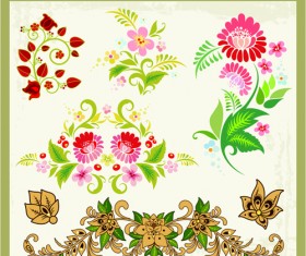 Beautiful russian style ornaments design vector 04