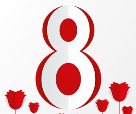 Red Style 8 March design elements 03