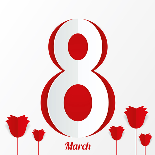 Red Style 8 March design elements 03