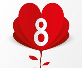 Red Style 8 March design elements 04