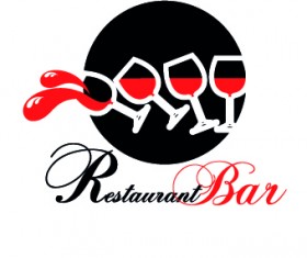 Restaurant logos design elements vectors set 03