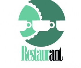 Restaurant logos design elements vectors set 05