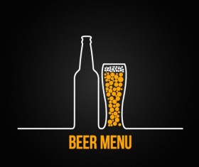 Restaurant menu cover logos design elements vector 12