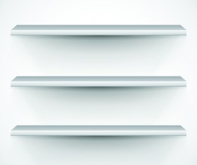 Shiny shelves creative background vector art 04