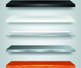 Shiny shelves creative background vector art 05