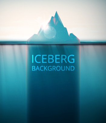 Shiny Iceberg background vector graphic