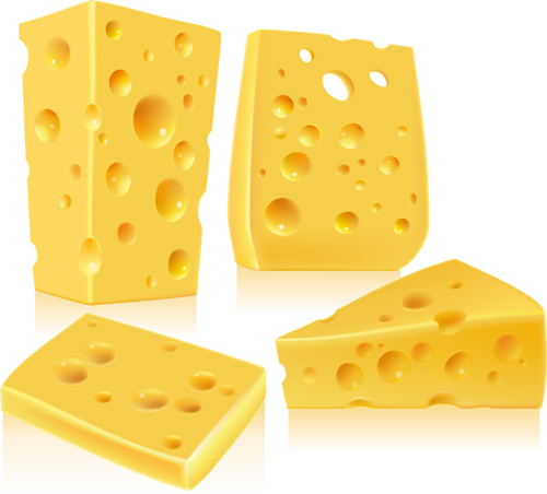 Shiny cheese design vector