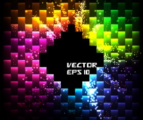 Shiny colored geometric vector background