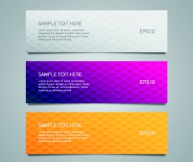 Shiny honeycomb banner design vectors 01