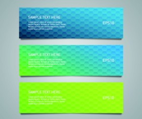 Shiny honeycomb banner design vectors 02
