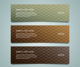 Shiny honeycomb banner design vectors 03