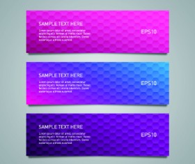Shiny honeycomb banner design vectors 04