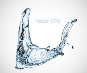 Splashes of water creative background vector 01